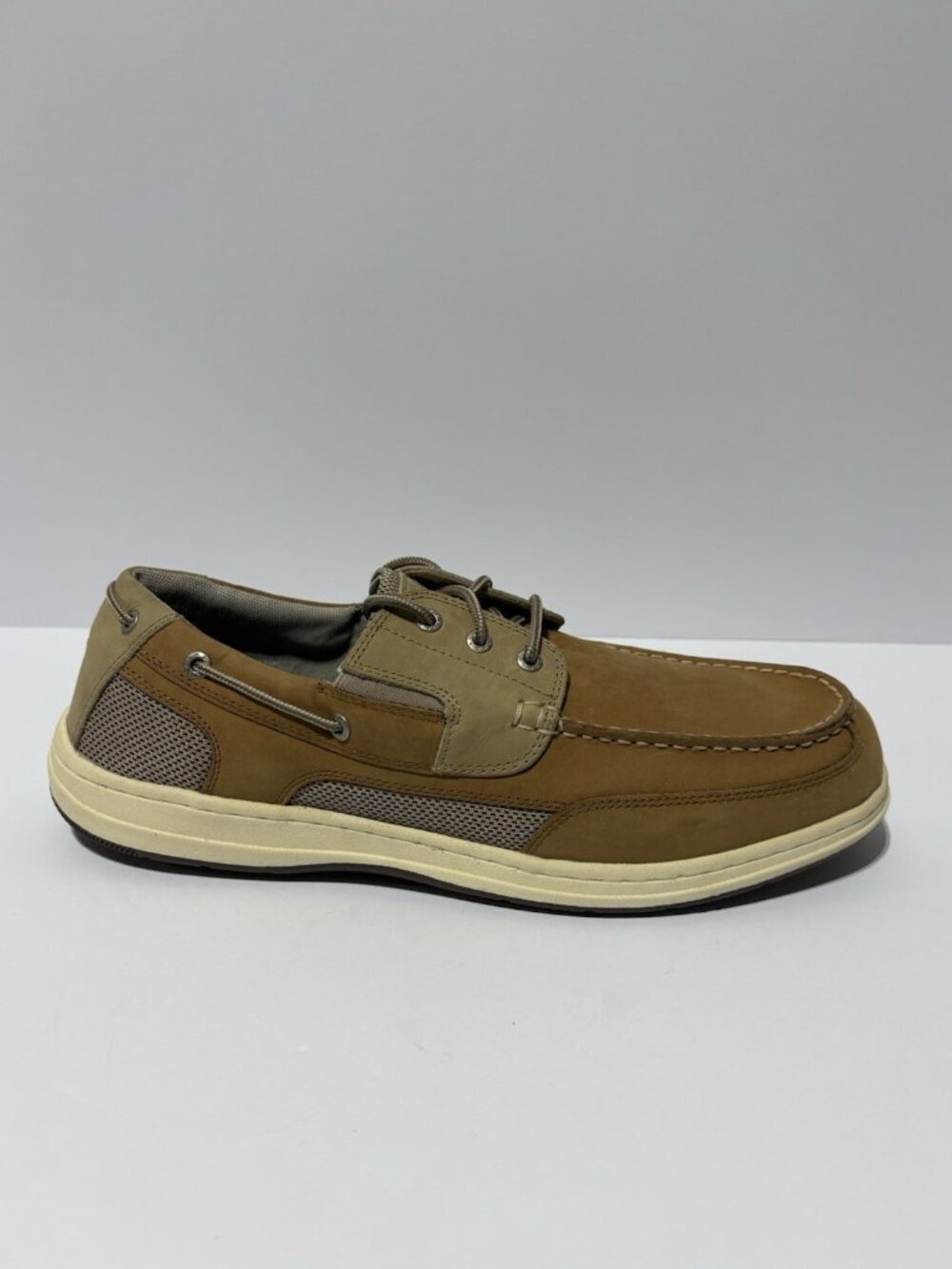 Dockers Men’s Beacon Boat Shoes Tan Leather, Size 14 W